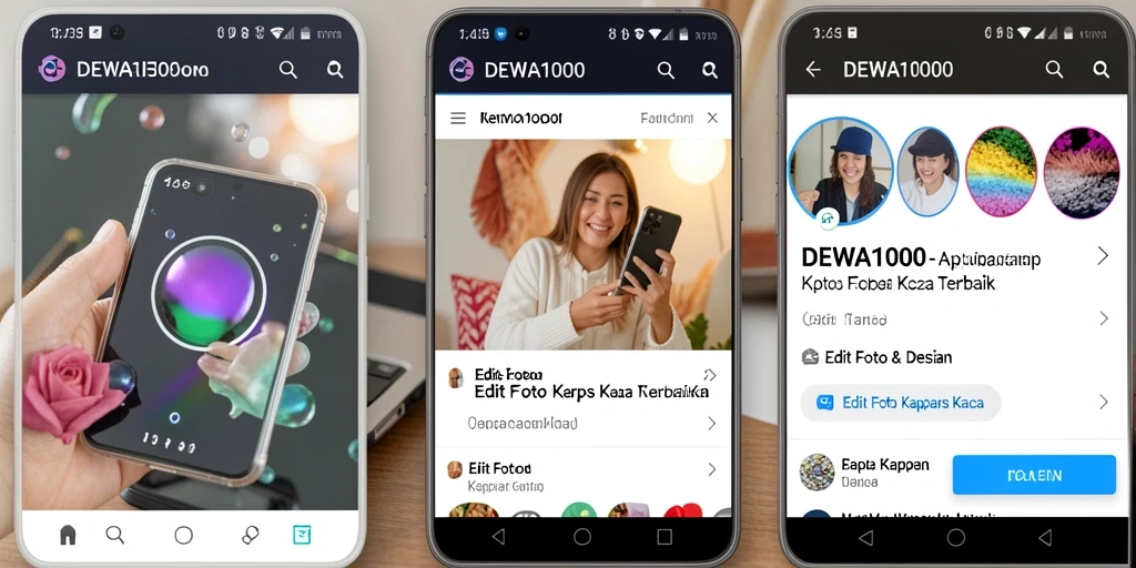 Antarmuka DEWA1000 menunjukkan fitur kertas kaca yang menarik dan intuitif.