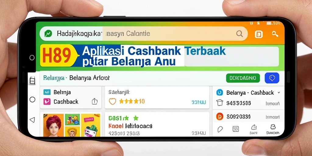 Antarmuka H89 yang menarik dan fungsional untuk cashback.