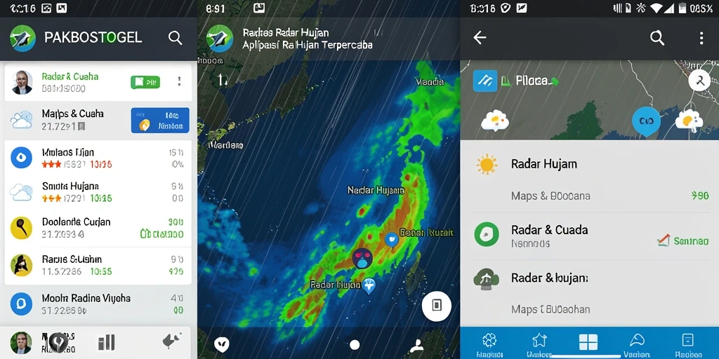 Antarmuka aplikasi <strong>PAKBOSTOGEL</strong> menampilkan informasi Radar Hujan yang jelas dan mudah dipahami.